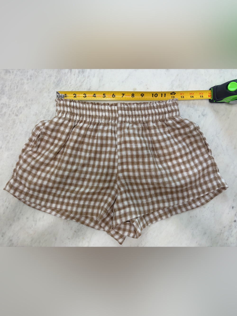 Reformation Mila Linen Gingham Shorts - Picture 4 of 6